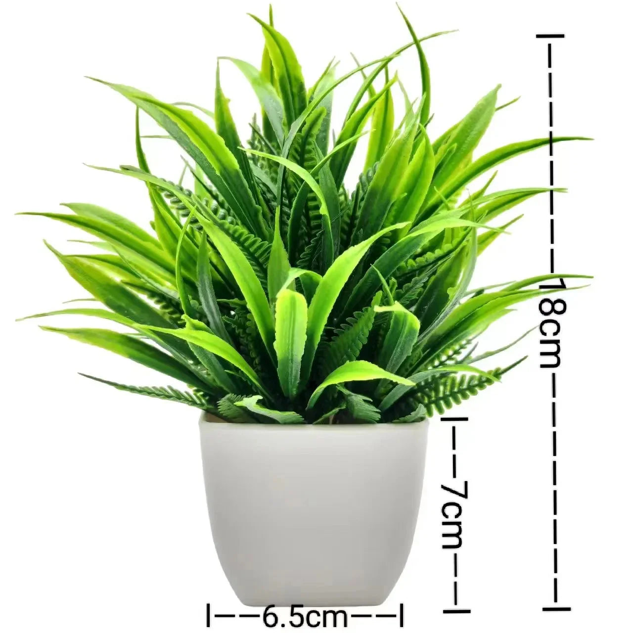 Artificial Plants with Plastic Pots for Home Decor